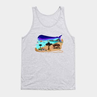 Under The Whale Of Night Tank Top